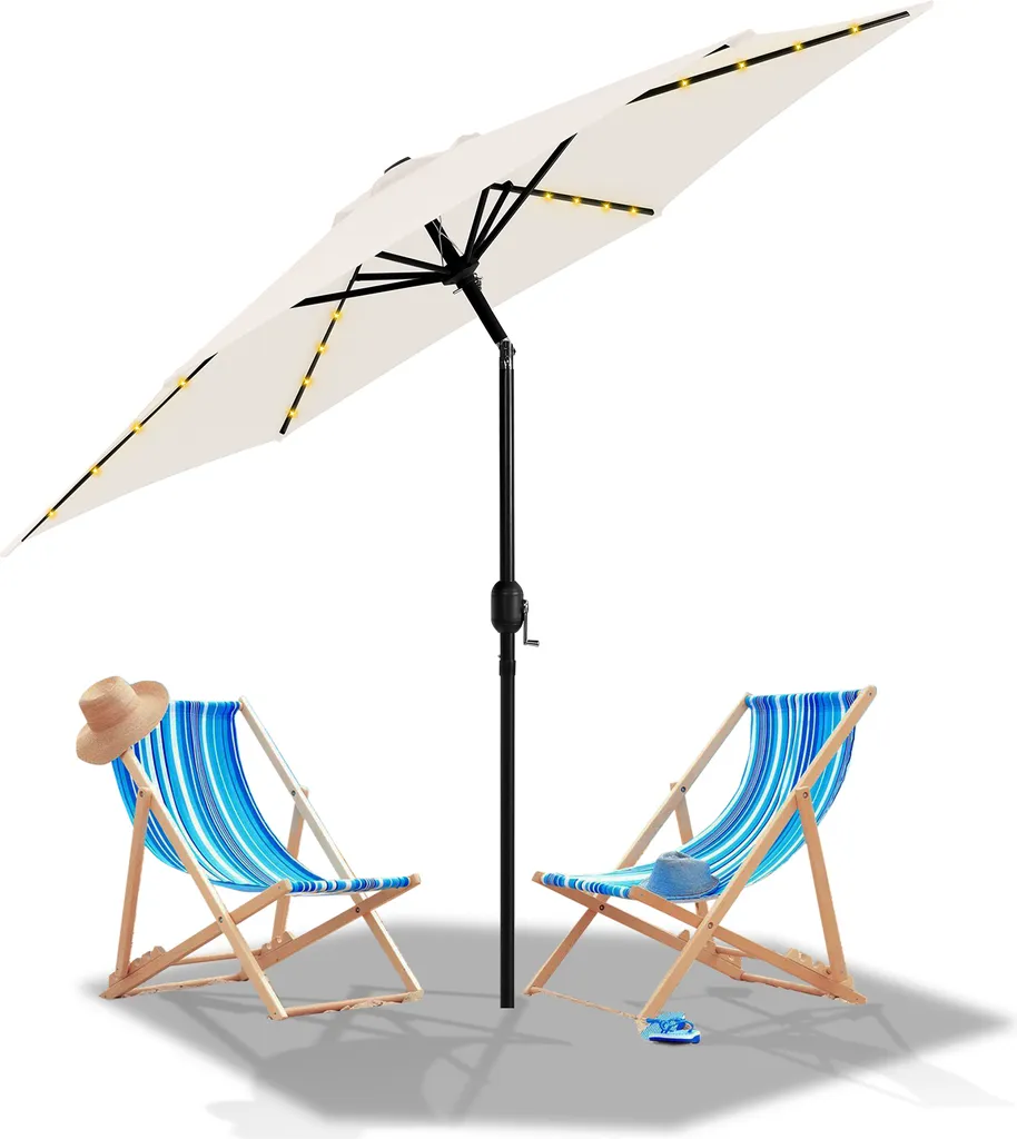 Ombrellone Chic Aopunly 270cm Beige LED | Must-Have Outdoor 2026