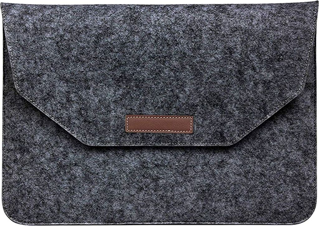 Laptoptasche für 13.3 Zoll Notebook MacBook Tablet Uni Tasche Hülle mit Nebenfach und Klettverschluss