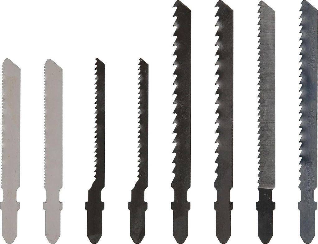 Bosch 8tlg. Stichsägeblattkassette zum Sägen in Holz, Metall und Kunststoff