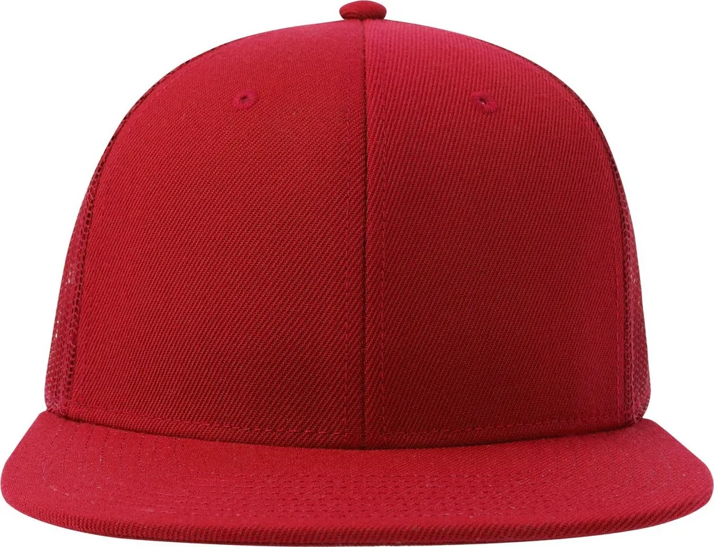 Atlantis - Cappello Trucker 6 segmenti per uomo/donna Unisex AB624 (Taglia unica) (Rosso)