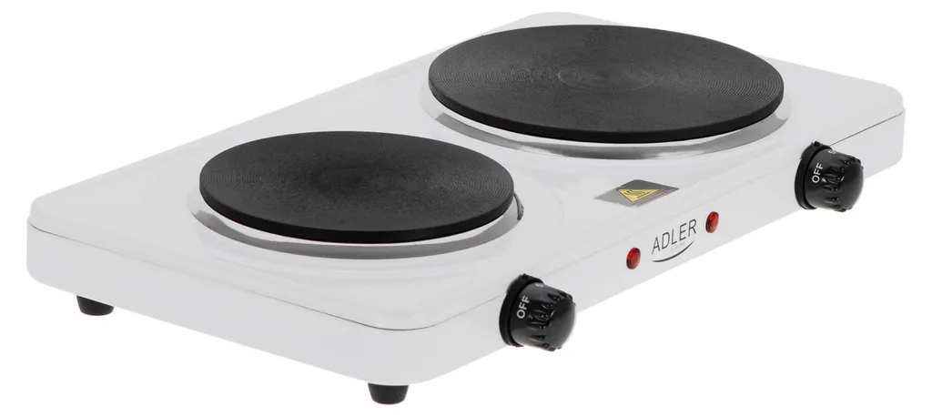 Réchaud électrique 2 feux Adler 2500W idéal camping studio et d'appoint - 2