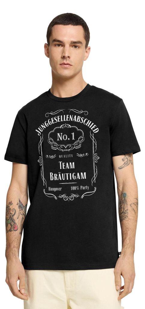 Spreadshirt JGA Team Bräutigam Junggesellenabschied No.1. Outfit Männer Premium T-Shirt, 5XL, Schwarz