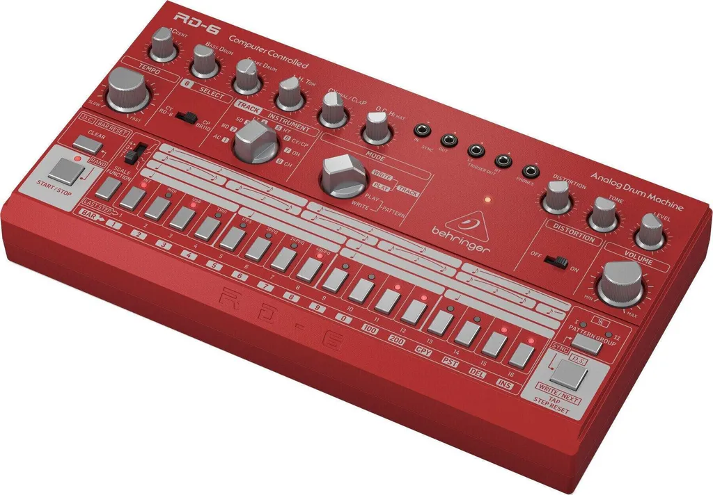 Boîte à Rythmes Analogique Behringer RD-6-LM Séquenceur 16 Pas Lime