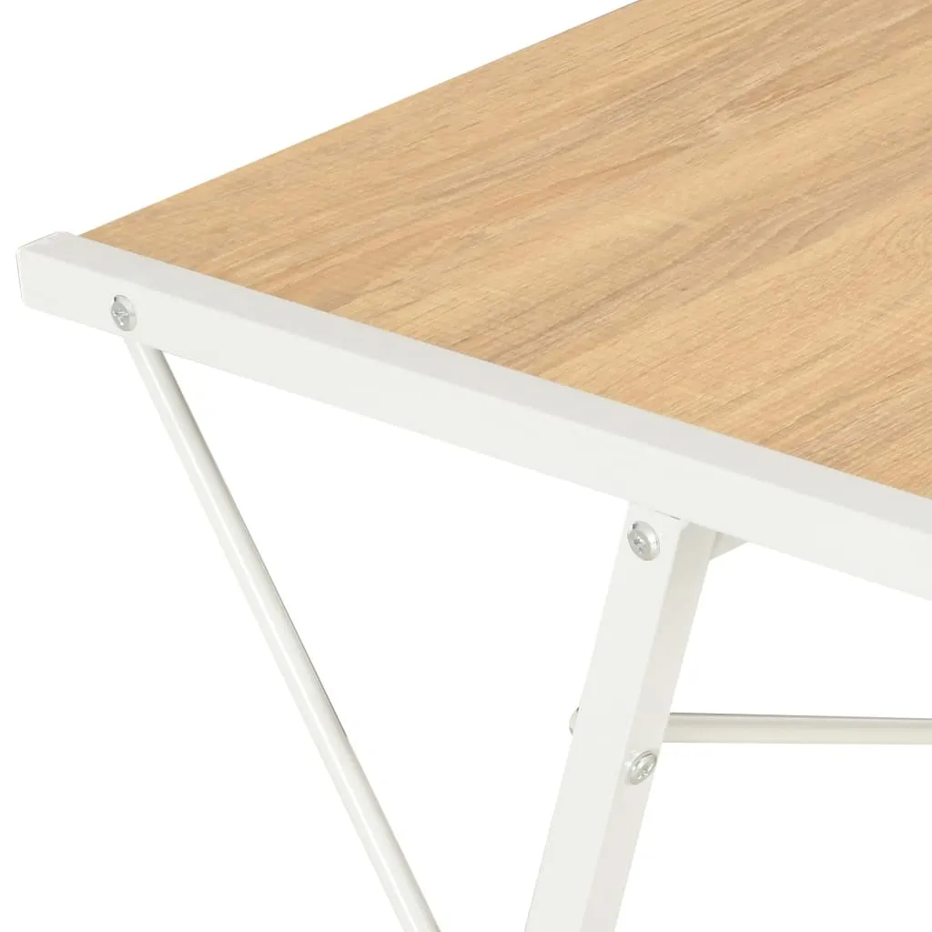 Recensione Scrivania The Living Store 116x50x93 cm Bianco Rovere - 6