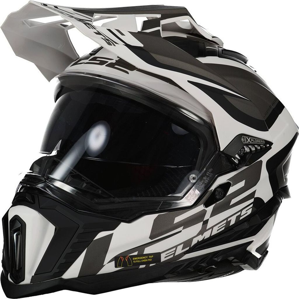 Ls2 Mx701 Explorer Alter Integralhelm Weiß L Weiß L Produktbild 