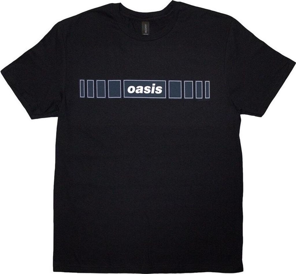 Oasis Horizontal Bars Logo Black 2XL T-Shirt