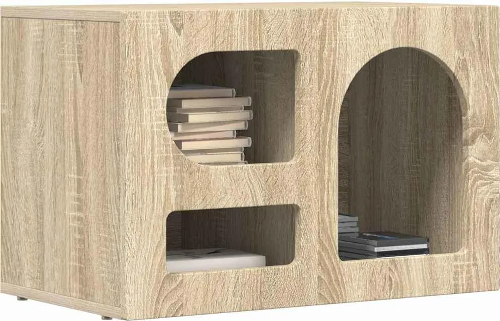 Mobile Porta TV vidaXL Rovere Sonoma 60cm - Design Salvaspazio - 3