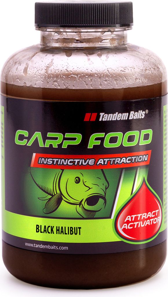 Tandem Baits Carp Food Attractive Activator Schwarzer Heilbutt, Karpfen Angeln ohne Mühe, Köder zum Große-Fische-Angeln, Karpfenzubehör für Pr...