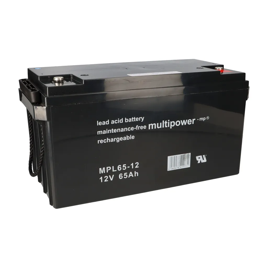 Batterie au plomb Multipower MPL65-12 12V 65Ah pour onduleur ASI