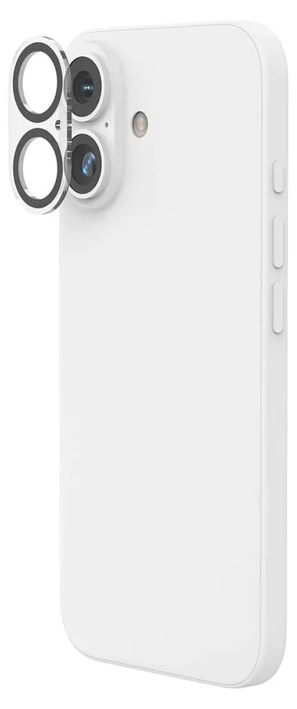 Protezione per fotocamera Hama "Cam Protect" per Apple iPhone 16 / 16 Plus, antiurto e antigraffio