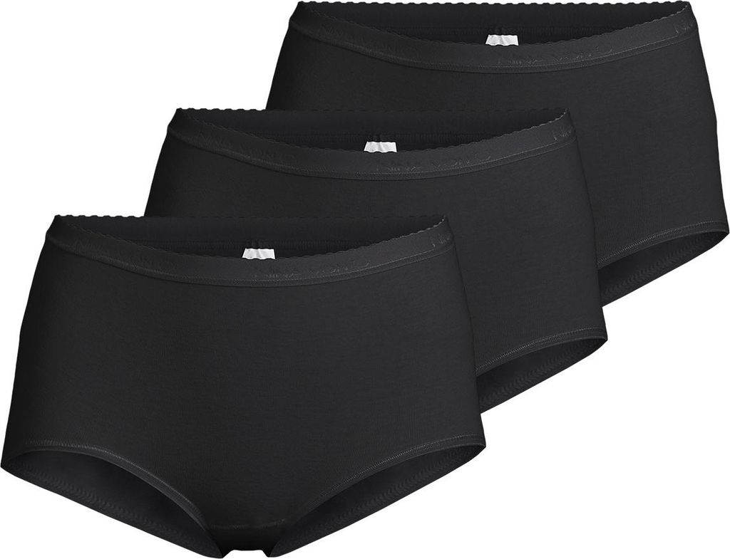 Nina von C. 3er Pack Slipboutique Taillen Slip Hautfreundliches, natürliches Material, Klassischer Schnitt für jeden Tag, Bequemer Gummibund