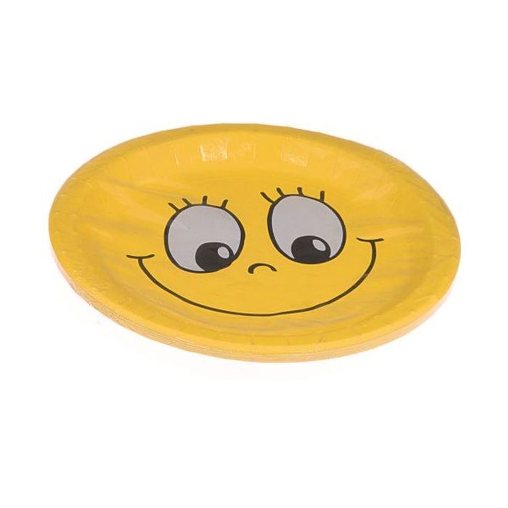 CZ talíř d23cm-10ks-SMAJLÍK-papírový