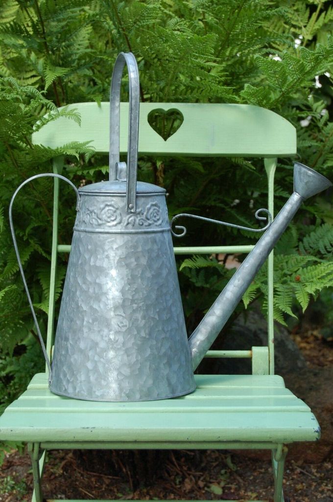 Landhaus Dekokanne Sina, im Shabby Chic aus Zinkblech, hoch 27,5 cm