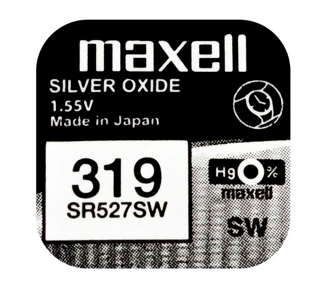 5 x Maxell 319 SR527SW SR64 Batterie Knopfzelle Watch Uhr Produktbild 2