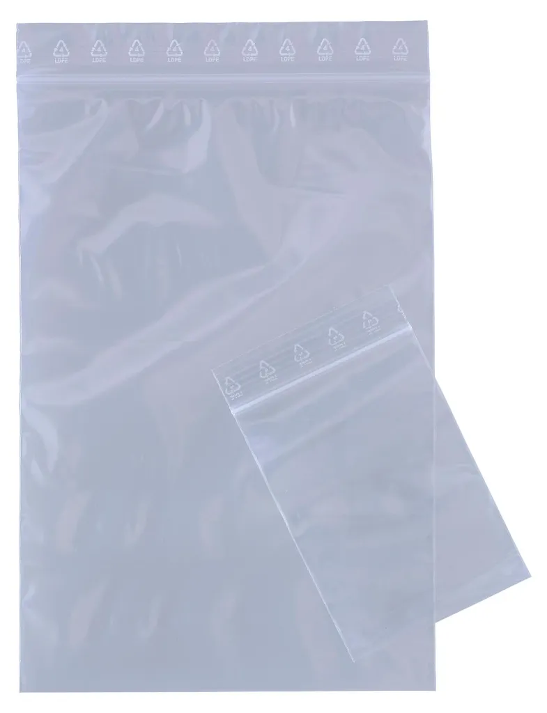 Sachets zip 250x350mm anti-poussière : protégez vos articles par lot 100