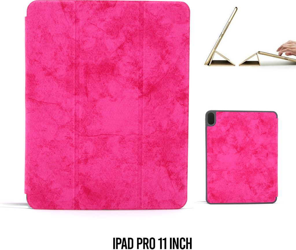 Book case Tablet Apple iPad Pro 11 inch Smart Case Hot Pink for iPad Pro 11 inch Marble