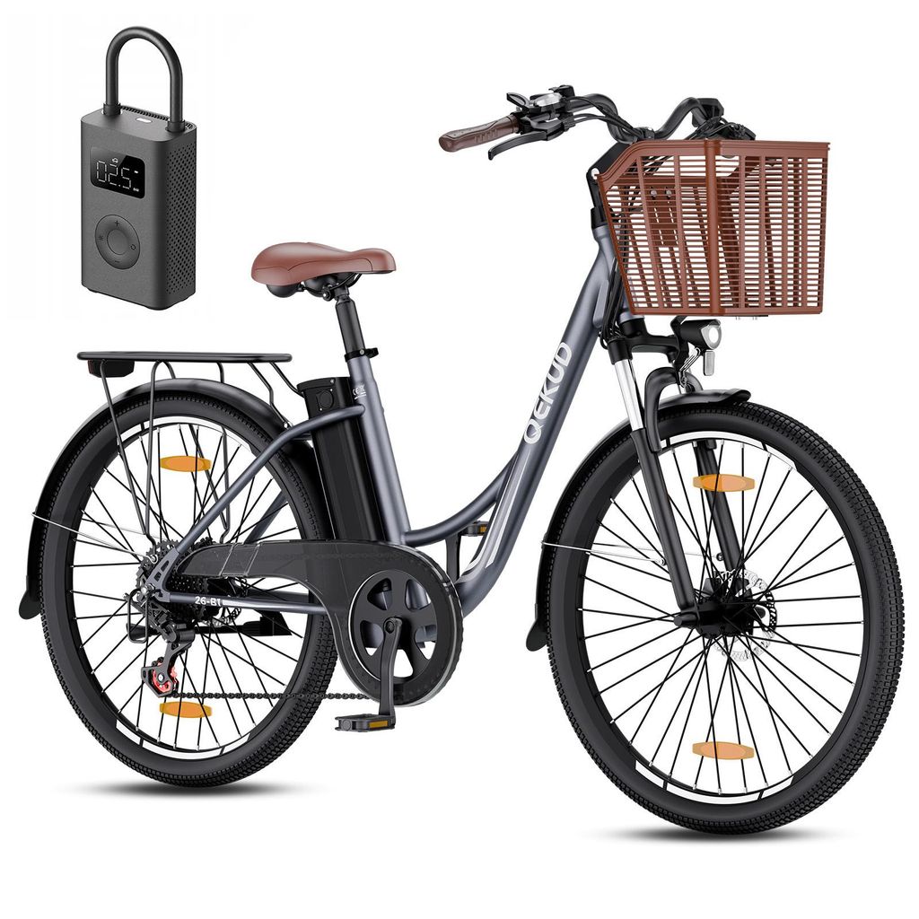 Qekud 26-B1 E-Bike 26 Zoll Stahlrahmen | 36V 13,5Ah Akku | Produktbild 