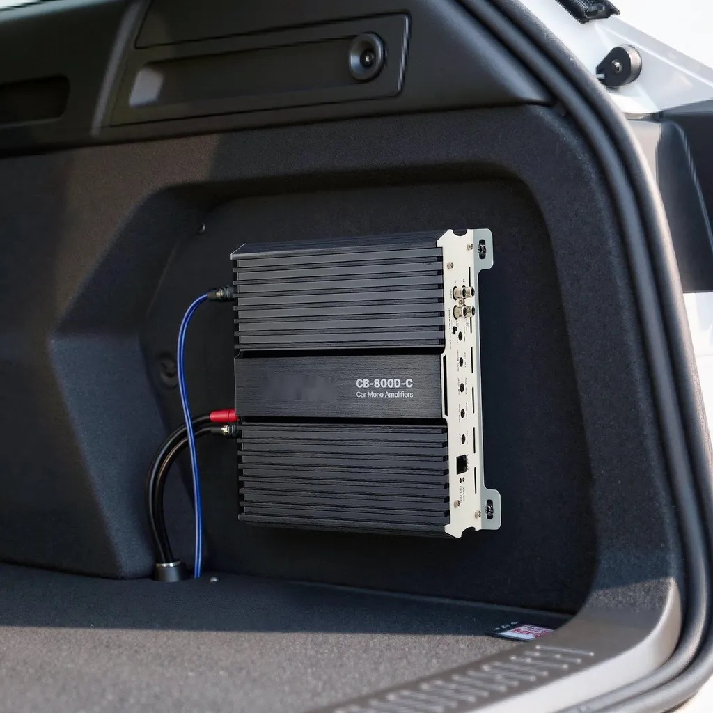 Ampli voiture mono pour caisson de basse 800W avec télécommande déportée - 8