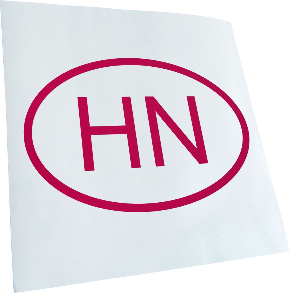 Kiwistar - Autoaufkleber - Honduras HN Heckscheibe - Aufkleber für Auto Kfz Fahrrad, LKW, Truck Mofa