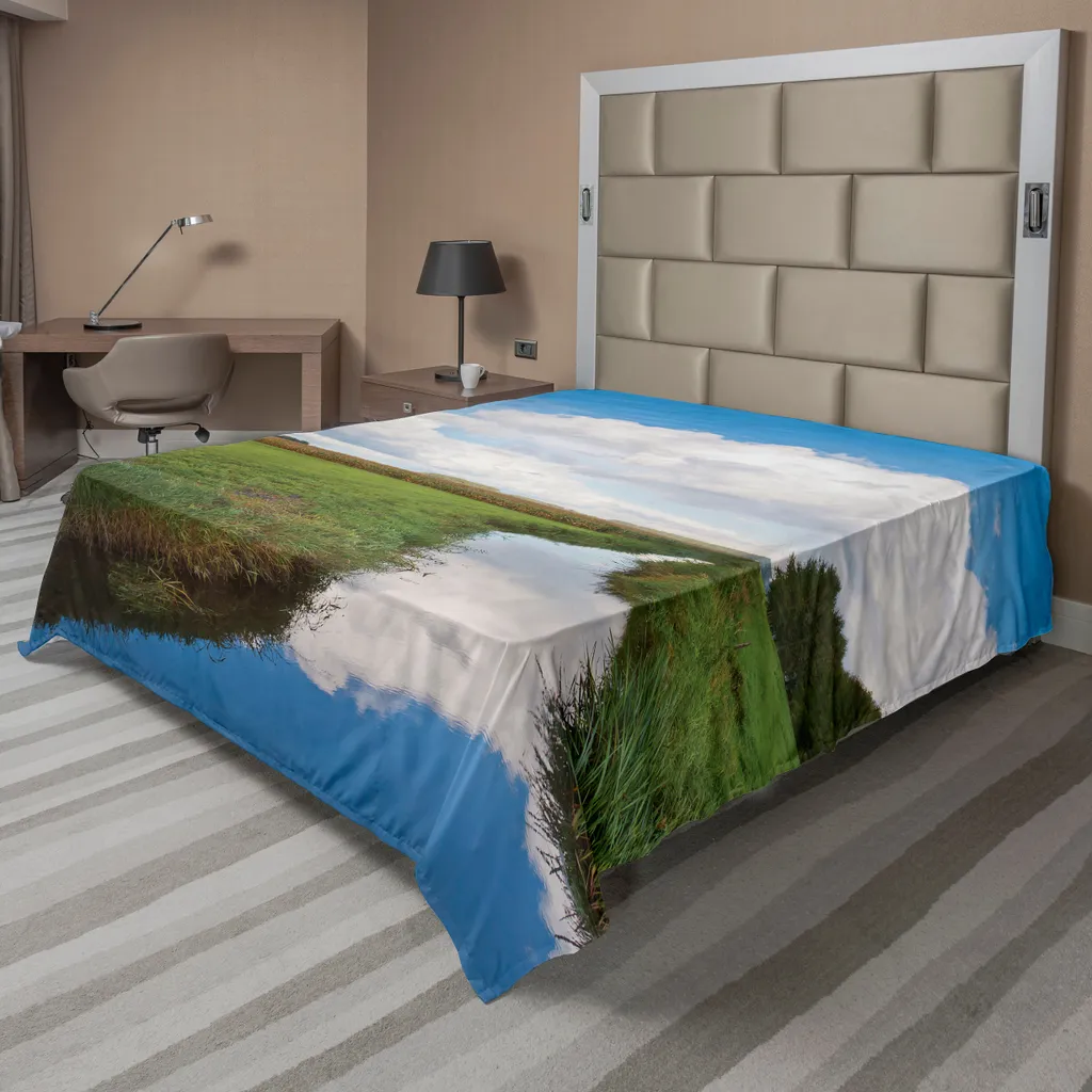 Grand Drap de Lit 266x260 cm pour Décoration de Chambre Ambiance Zen