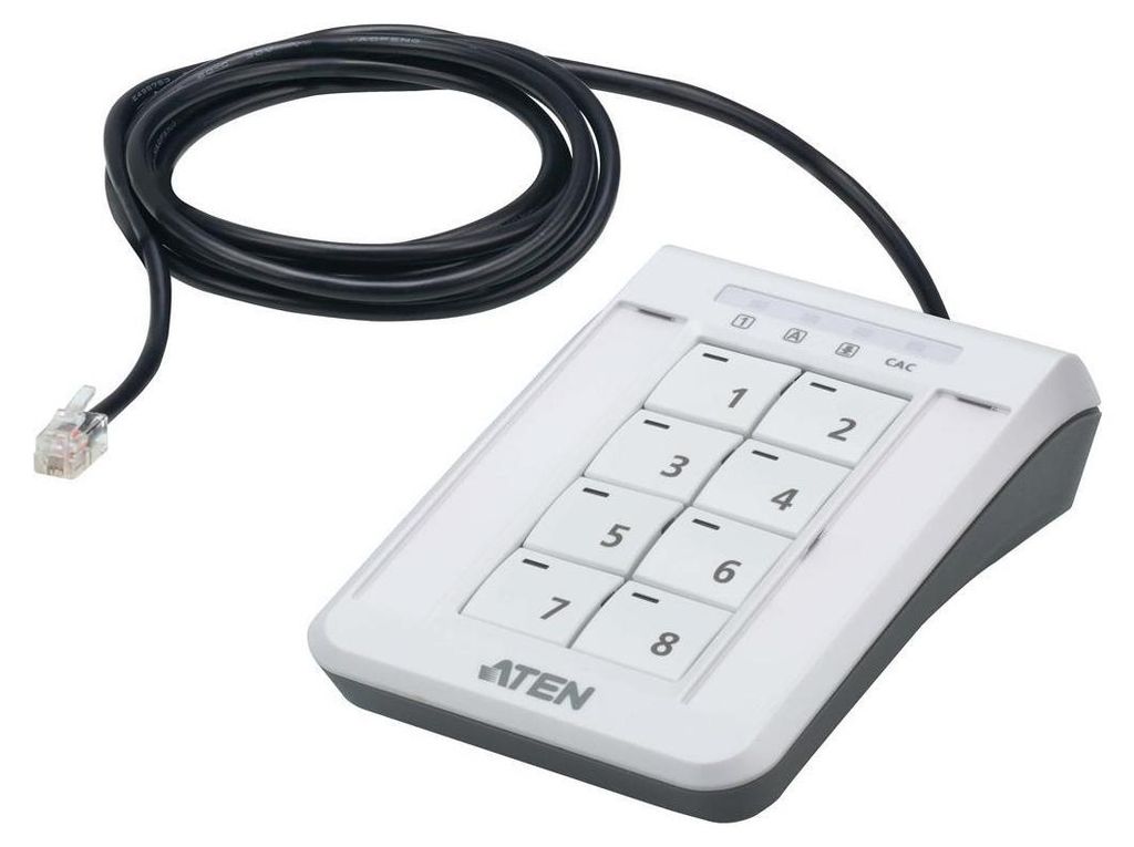 ATEN 2XRT-0021G, Klawiatura, RJ-11, Plastik, Czarny, Szary, Zdjęcie produktu 