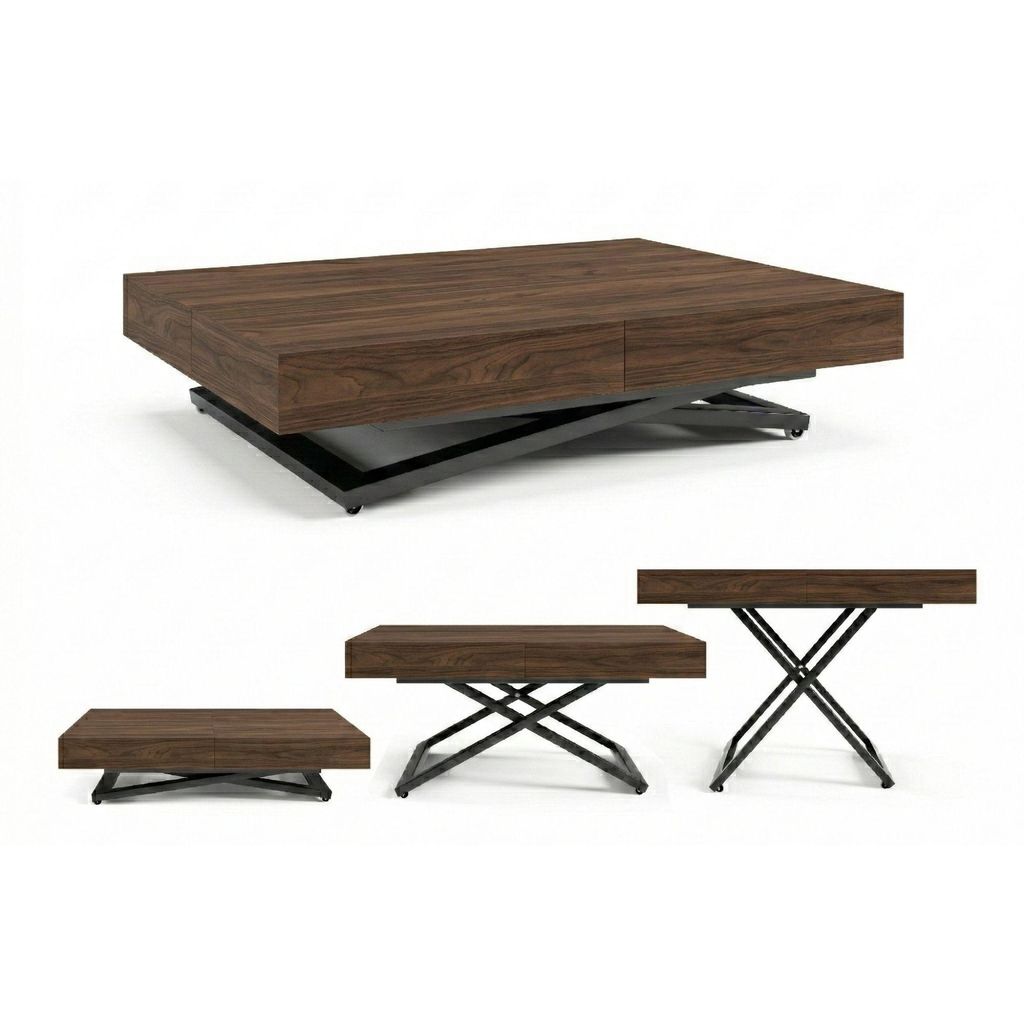 Table Basse Relevable et Extensible SANDI 120x80/200 cm – Image du produit 