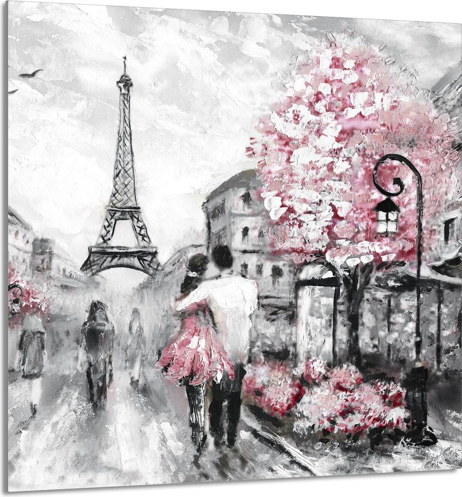 GLASPLATTE FÜR KÜCHE 60x65 Paris