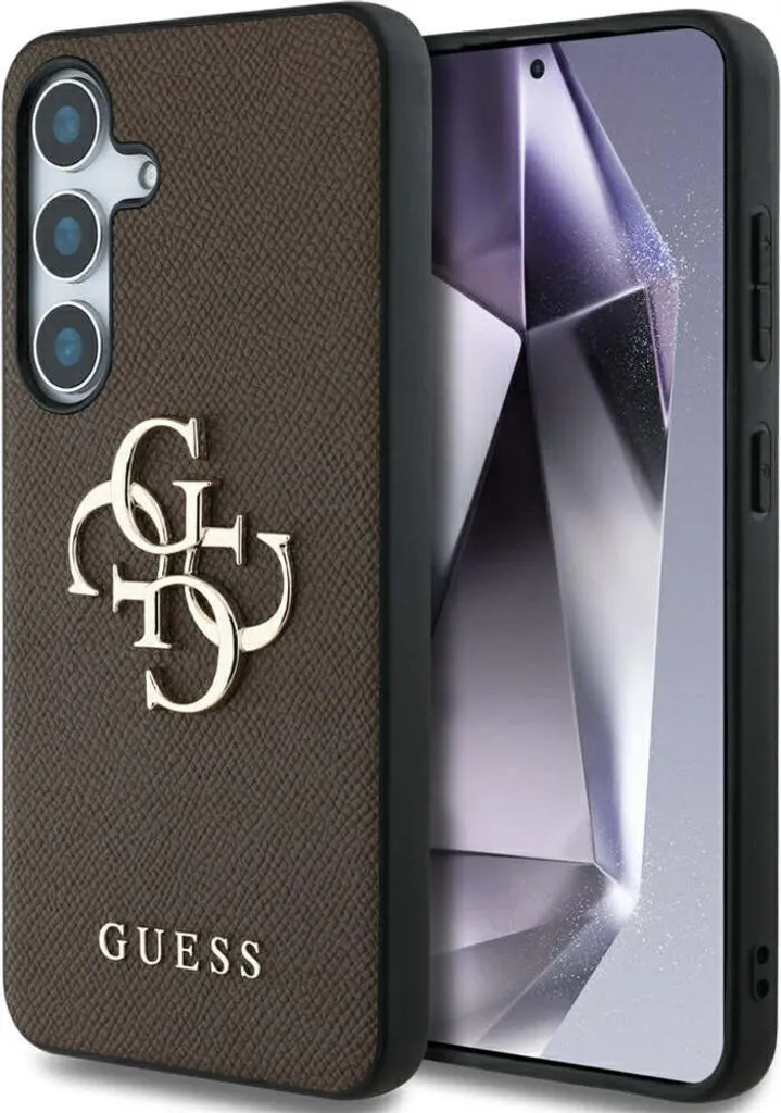 Guess Cover Samsung S25+ Marrone Logo 4G - Eleganza e Protezione