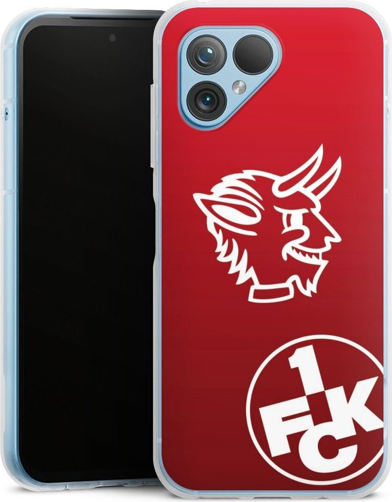 DeinDesign Handyhülle für Fairphone 5 Silikon Hülle Case Smartphone Schutzhülle 1. FC Kaiserslautern Offizielles Lizenzprodukt Teufel