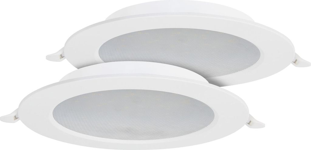 LED-Einbauleuchte AURA PRIZMA Doppelpack 2x12W weiß 4200K | Produktbild 