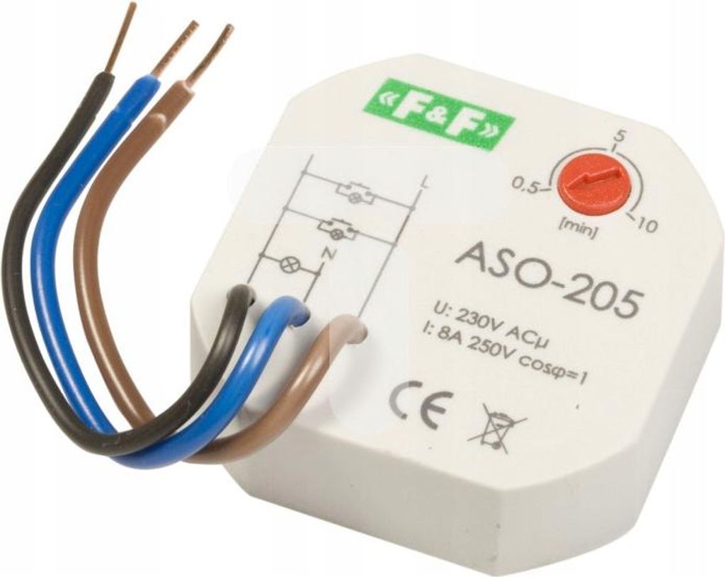 Treppenlichtschalter für eine Box fi60 10A 0,5-10min 230V Produktbild 