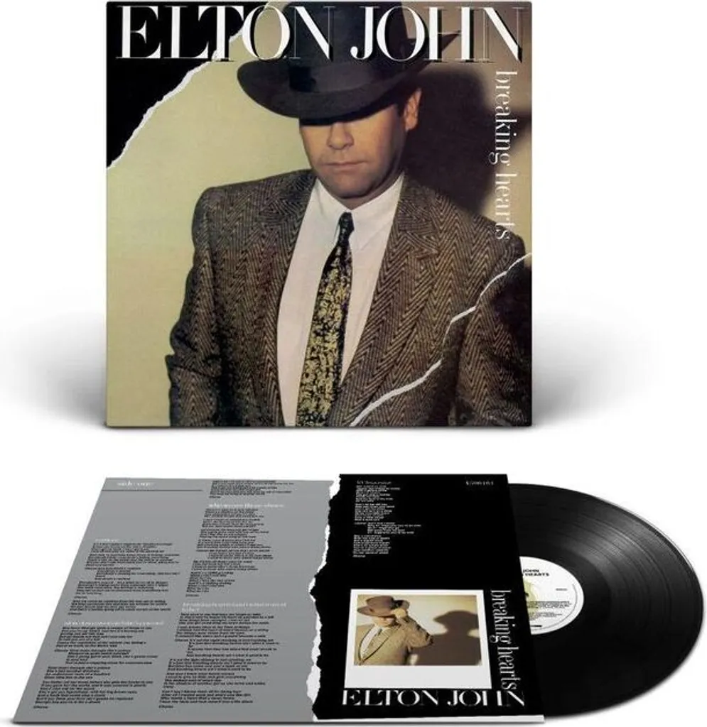 Vinyle Elton John Breaking Hearts Édition Standard LP Son Haute Qualité
