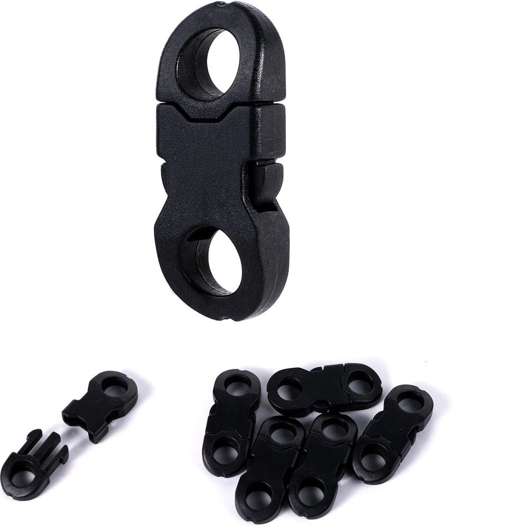 30 Stück Schnellverschluss-Schnappschnallen aus Kunststoff Produktbild 
