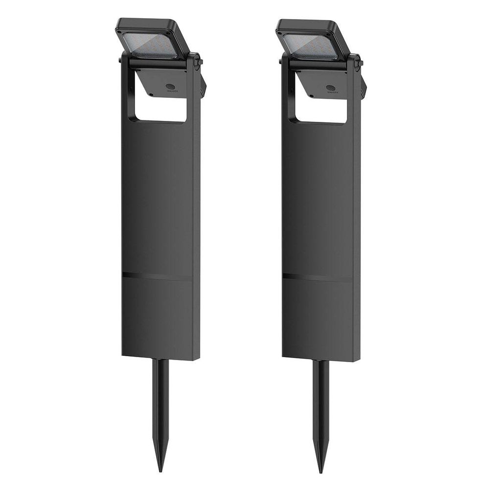 Lot de 2 Balises Solaires à Planter LED Blanc Chaud BRITY - Image du produit 