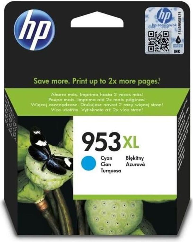 Tintenpatrone, HP 953XL, Cyan, Hohe Kapazität, Original, Für OfficeJet Pro 8710, 8715, 8720