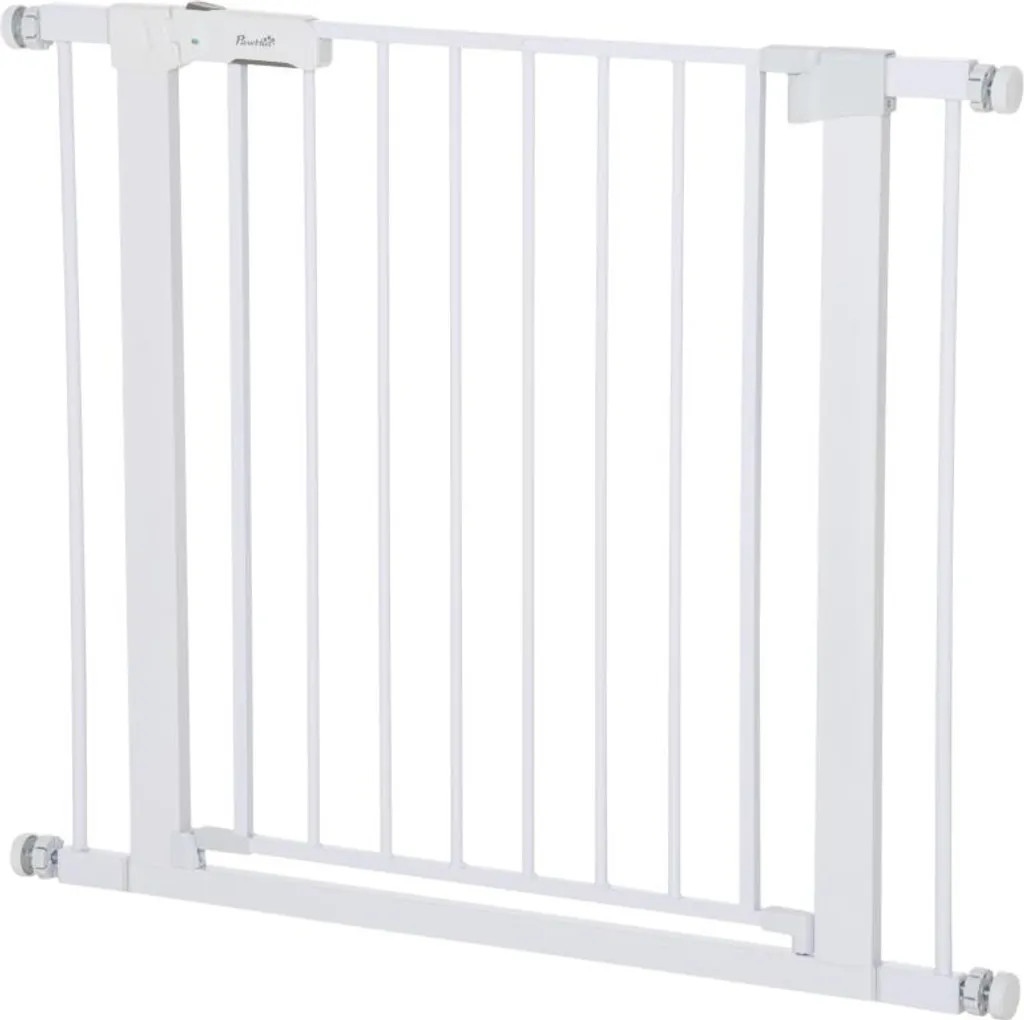 Barrière de sécurité blanche en métal à fermeture automatique 96 cm