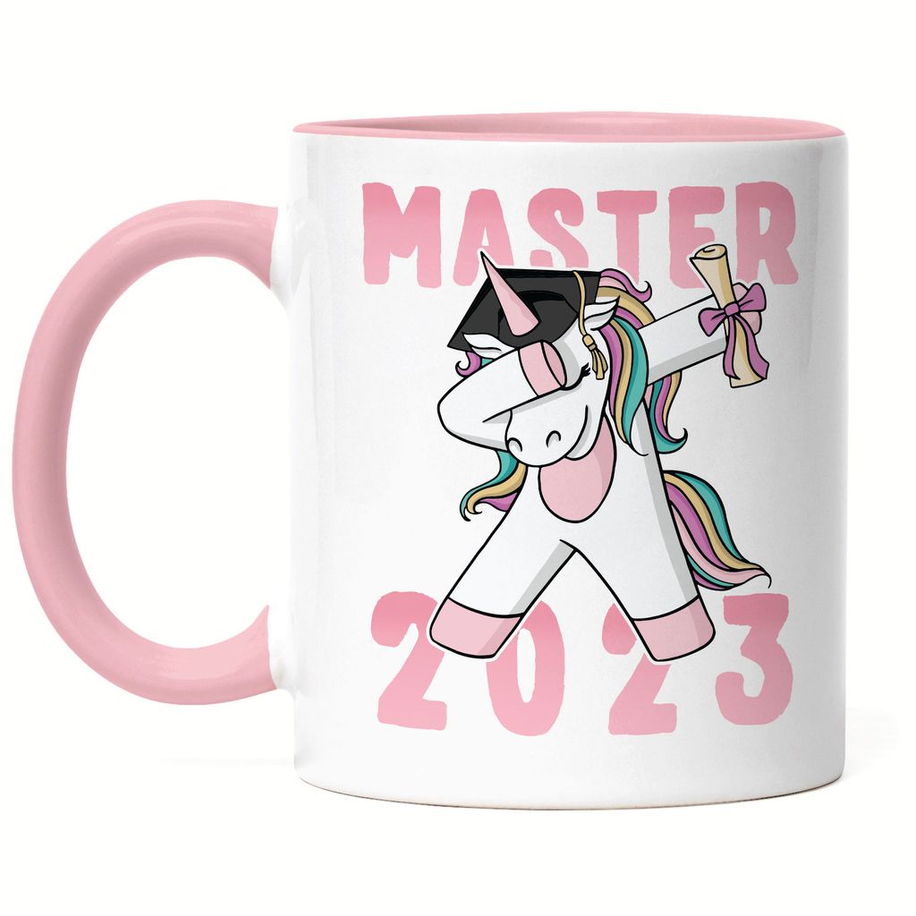 Master 2023 Tasse Rosa Pferd Einhorn Abschlussgeschenk Dab Cool Humorvoll Geschenkidee