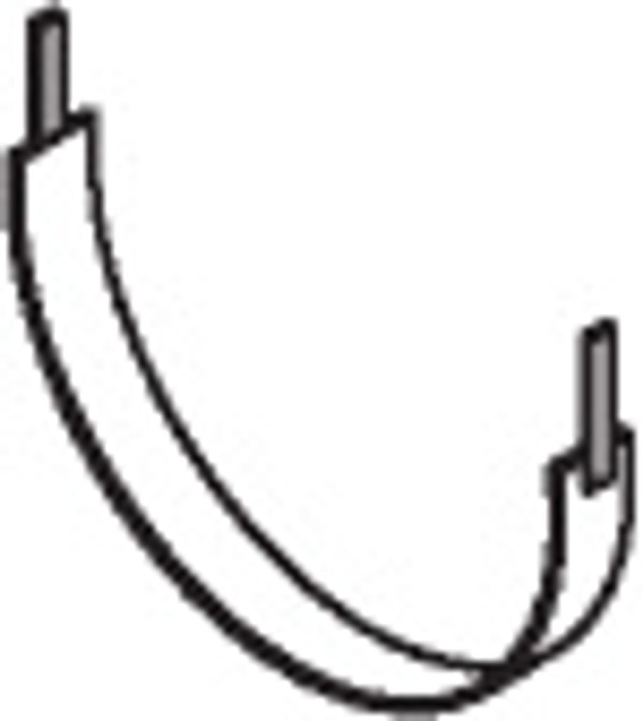 DINEX Haltering Schalldämpfer 50813 passend für MERCEDES-BENZ NG SK 300mm 290mm 40mm