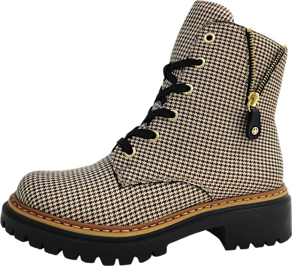 Rieker  Damenschuhe Stiefel Schnürer Schnürstiefel Beige Productafbeelding 