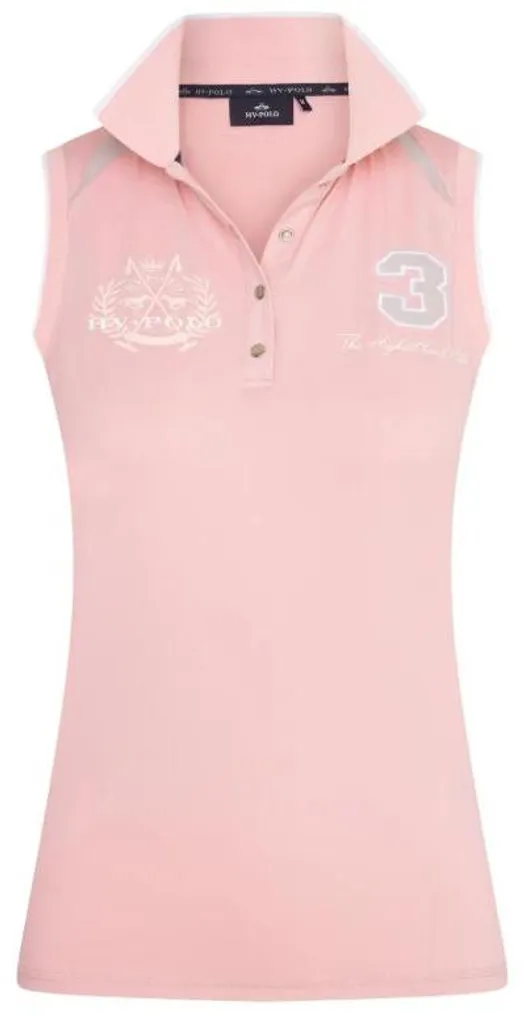 Polo de sport sans manches pour l'équitation HV Polo Favouritas rose M