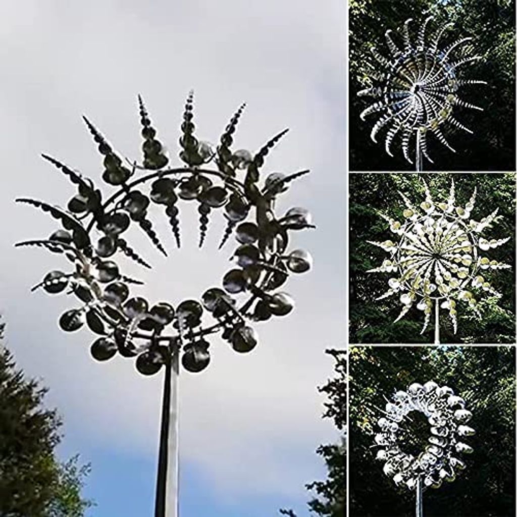 1/2 Stück Einzigartige und magische Metall-Windmühle Wind-kinetische Oktopus-Tentakel-Stil-Metall-Windmühle Outdoor-Windfänger-Metall-Garten-Dekor Skulpturen bewegen sich mit dem Wind 1p 1/2 Stück Einzigartige und magische Metall-Windmühle Wind-kinetische Oktopus-Tentakel-Stil-Metall-Windmühle Outdoor-Windfänger-Metall-Garten-Dekor Skulpturen bewegen sich mit dem Wind 1p
