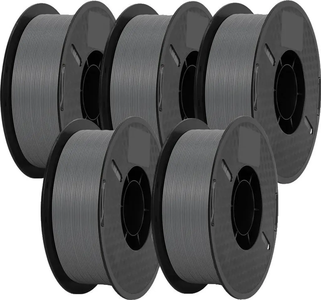 filamento per stampante 3D, diametro 1,75 mm, forma solida, PLA GREY 5KG