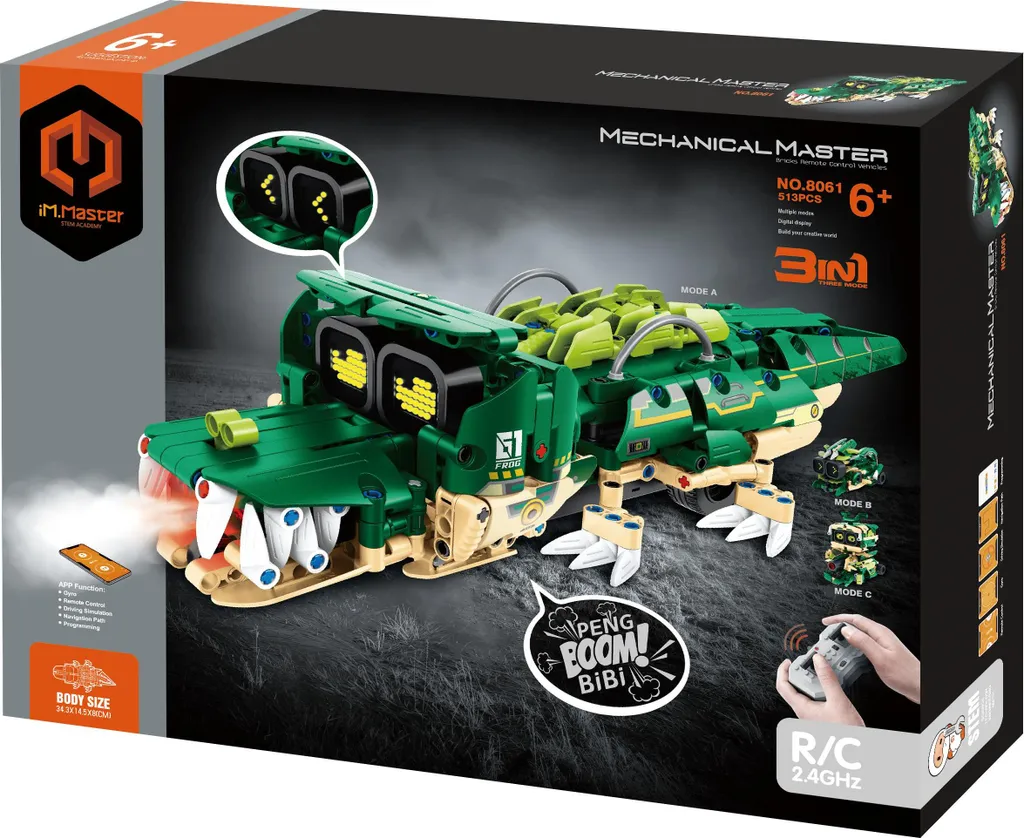 Kit Robotique Crocodile RC pour Développer la Logique et Patience