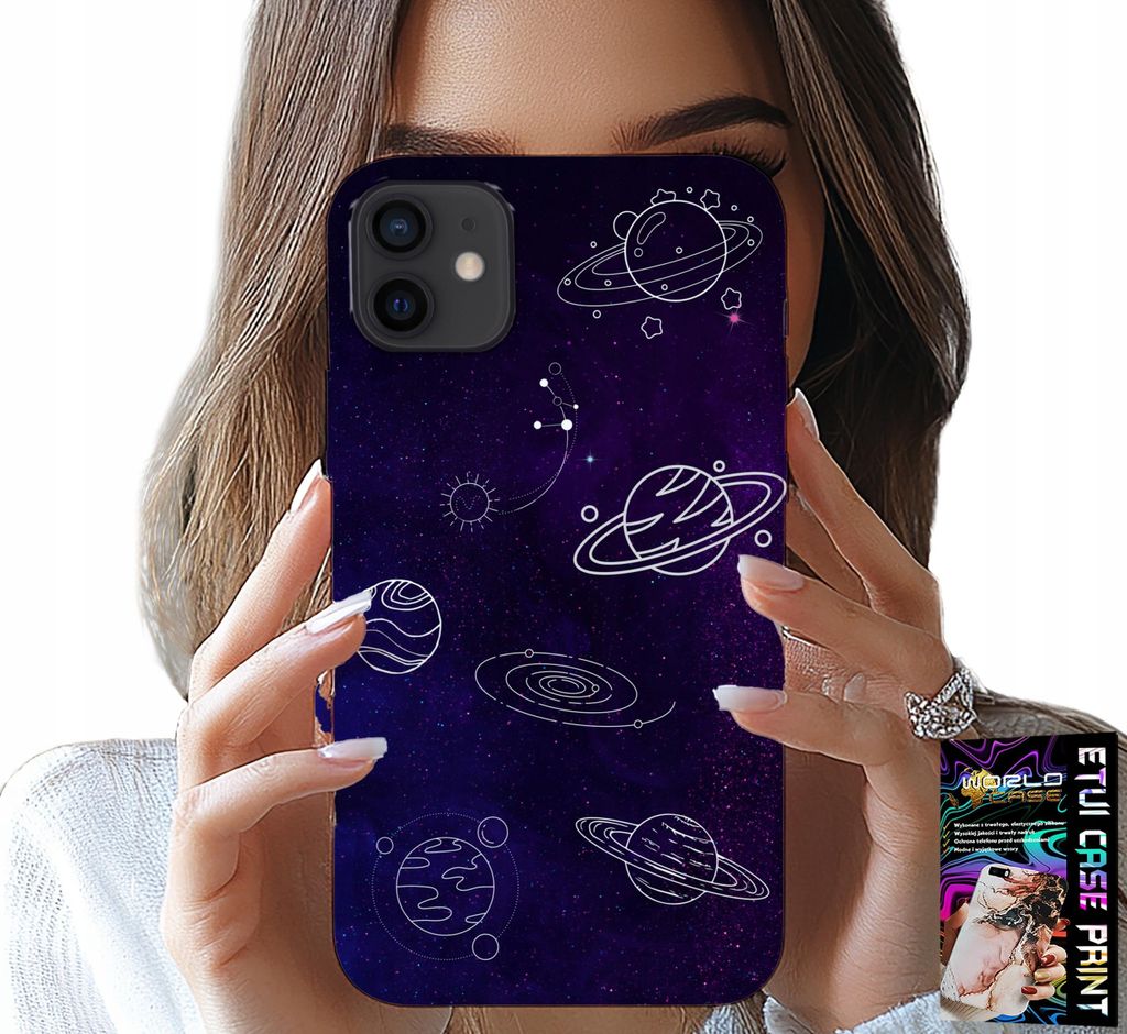 Fall Für Iphone 12 - Kosmos Planeten Sterne Galaxie Muster