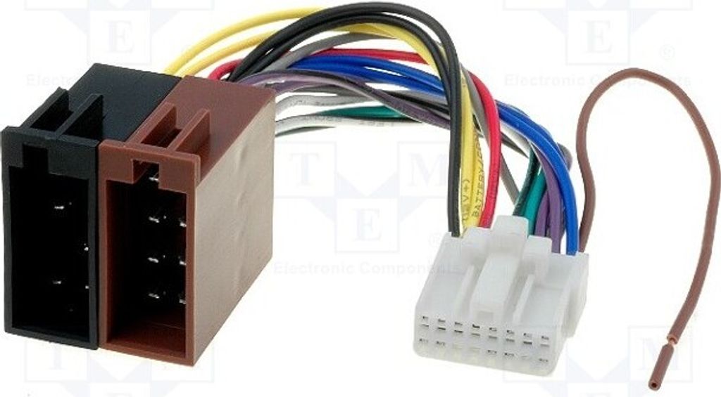 1x Steckverbinder ISO PIN: 16 Steckverbinder für Panelradioempfänger