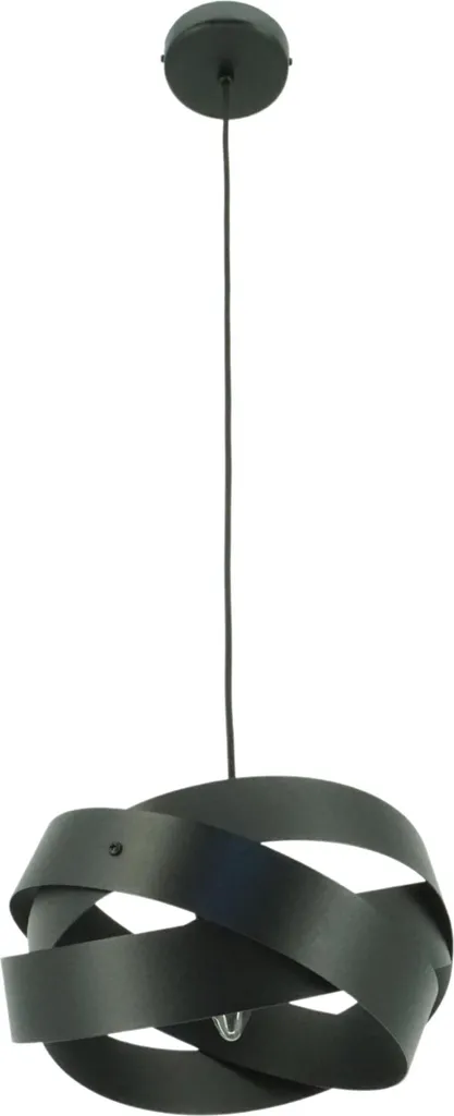 Avia 2937/Z-B-1 LW1 Lampada Sospesa Nera - Metallo Robusto E14
