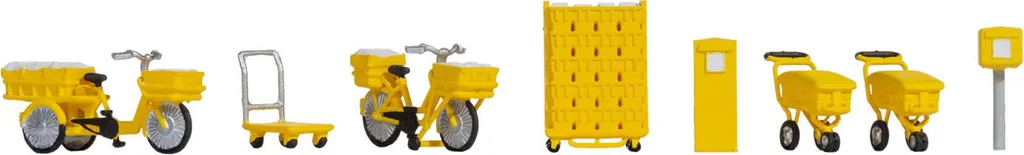 Accessoires de Poste NOCH Peints à la Main Échelle H0 Haute Qualité