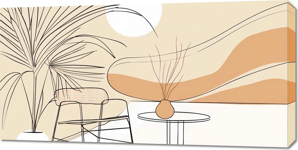Grand tableau paysage matinal 100x50 cm - Impression HD sur toile