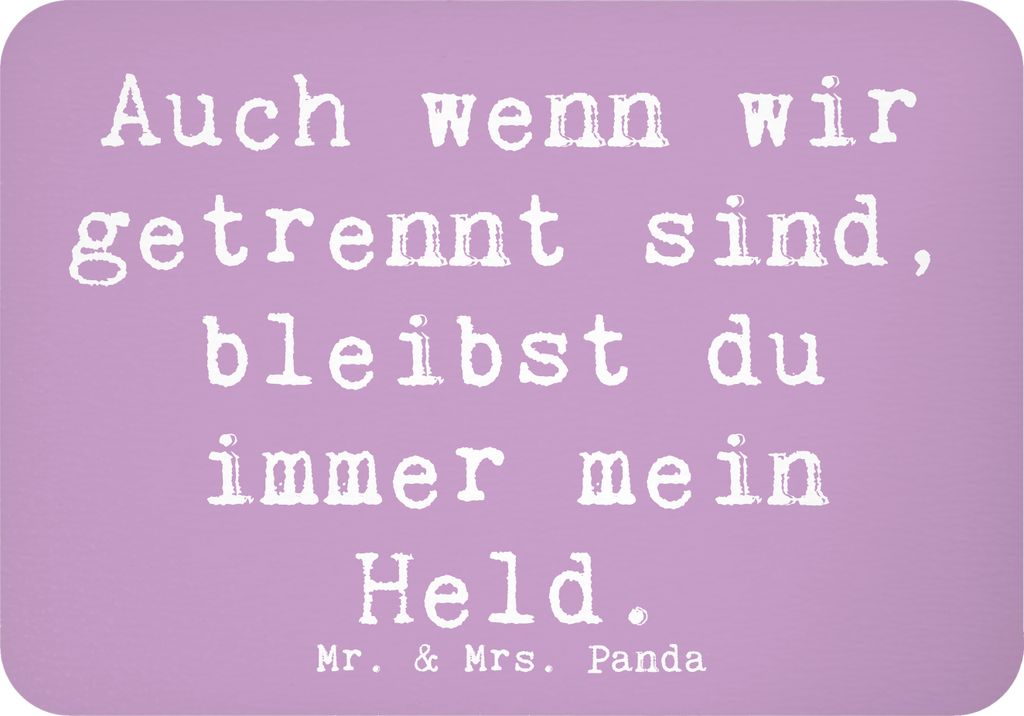 Mr. & Mrs. Panda magnet Spruch Trennung von den Eltern Held - Lavendeltraum - Geschenk, Unterstützung, Trost, Vertrauem, Dankbarkeit, Notizhalter,...