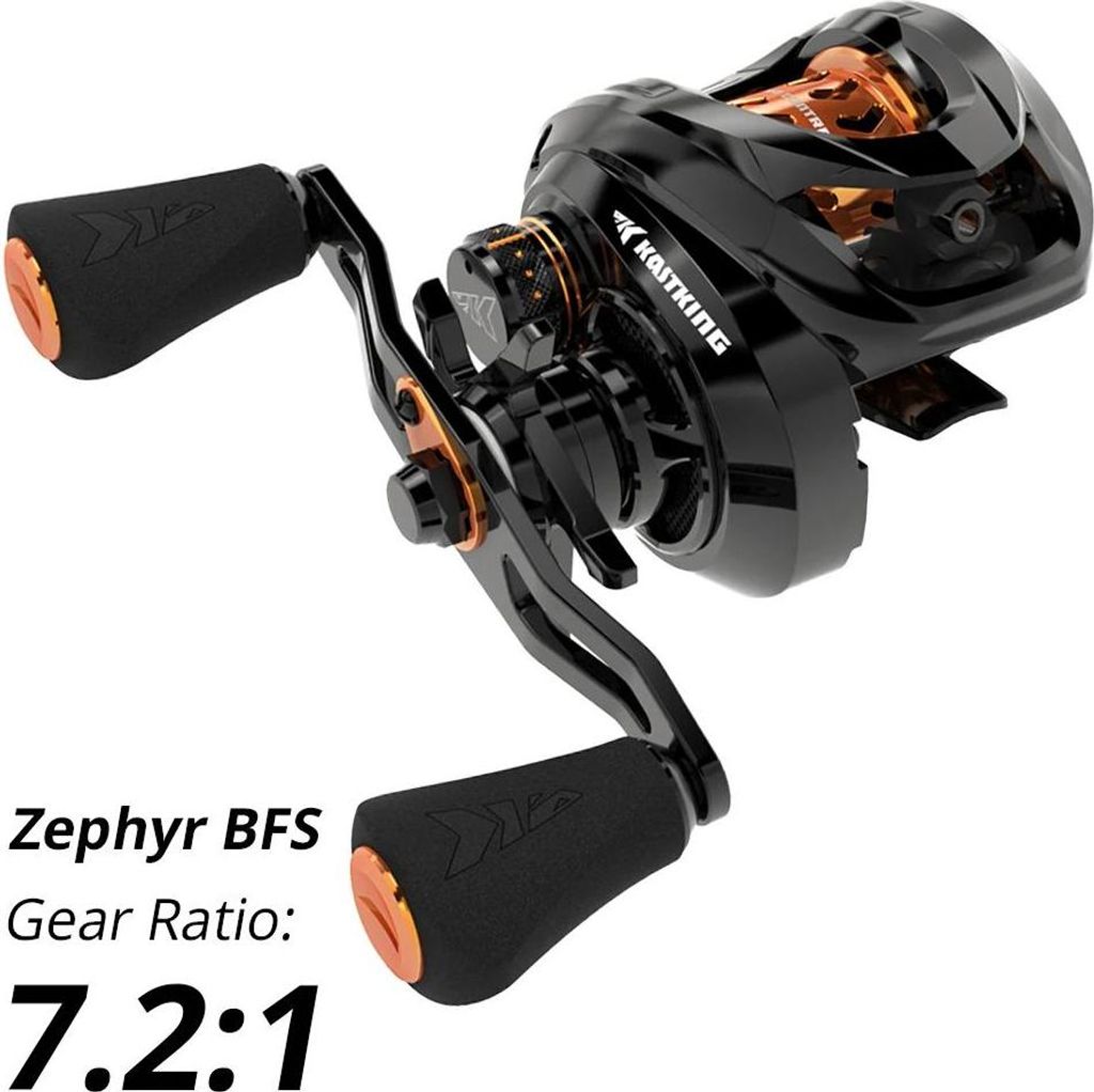 Baitcasting Angelrolle, Kohlefaser, 7 Kugellager, Standardversion, Rechte Hand